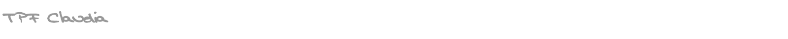 TPF Claudia font preview